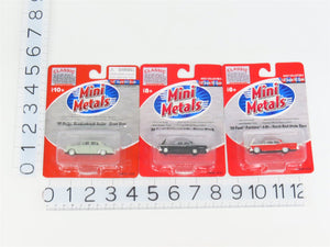 LOT of 3 HO 1/87 Scale CMW Mini Metals '59 Ford Fairlane & '50 Dodge Meadowbrook