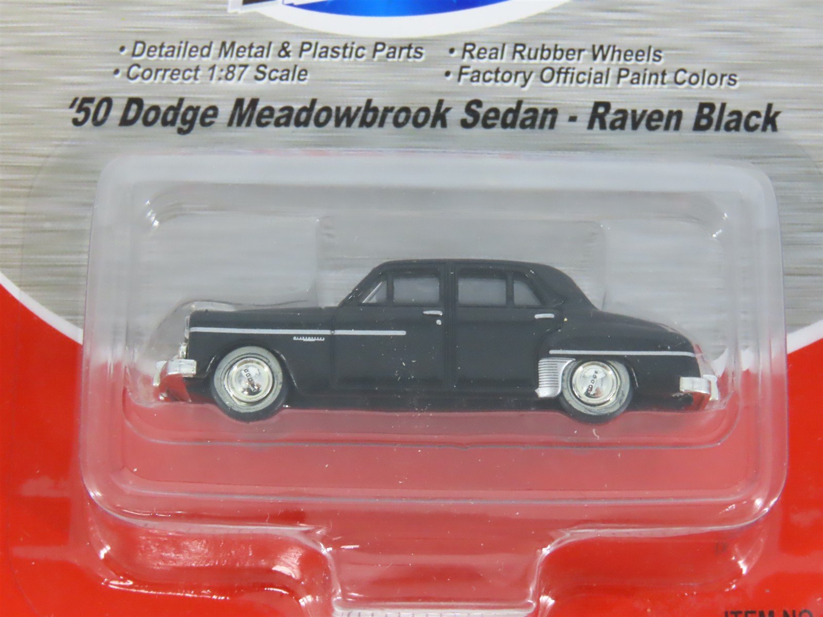 LOT of 3 HO 1/87 Scale CMW Mini Metals 1950 Dodge Meadowbrook Sedans