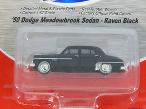 LOT of 3 HO 1/87 Scale CMW Mini Metals 1950 Dodge Meadowbrook Sedans