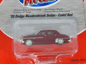 LOT of 3 HO 1/87 Scale CMW Mini Metals 1950 Dodge Meadowbrook Sedans