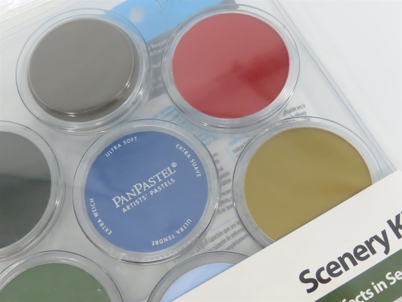 PanPastel #30703 Scenery/Weathering Pastel Kit: 7 Colors w/Palette & Sofft Tools