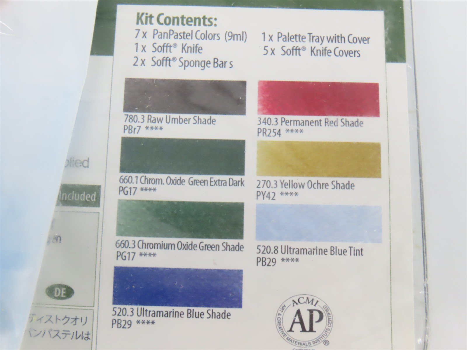 PanPastel #30703 Scenery/Weathering Pastel Kit: 7 Colors w/Palette & Sofft Tools