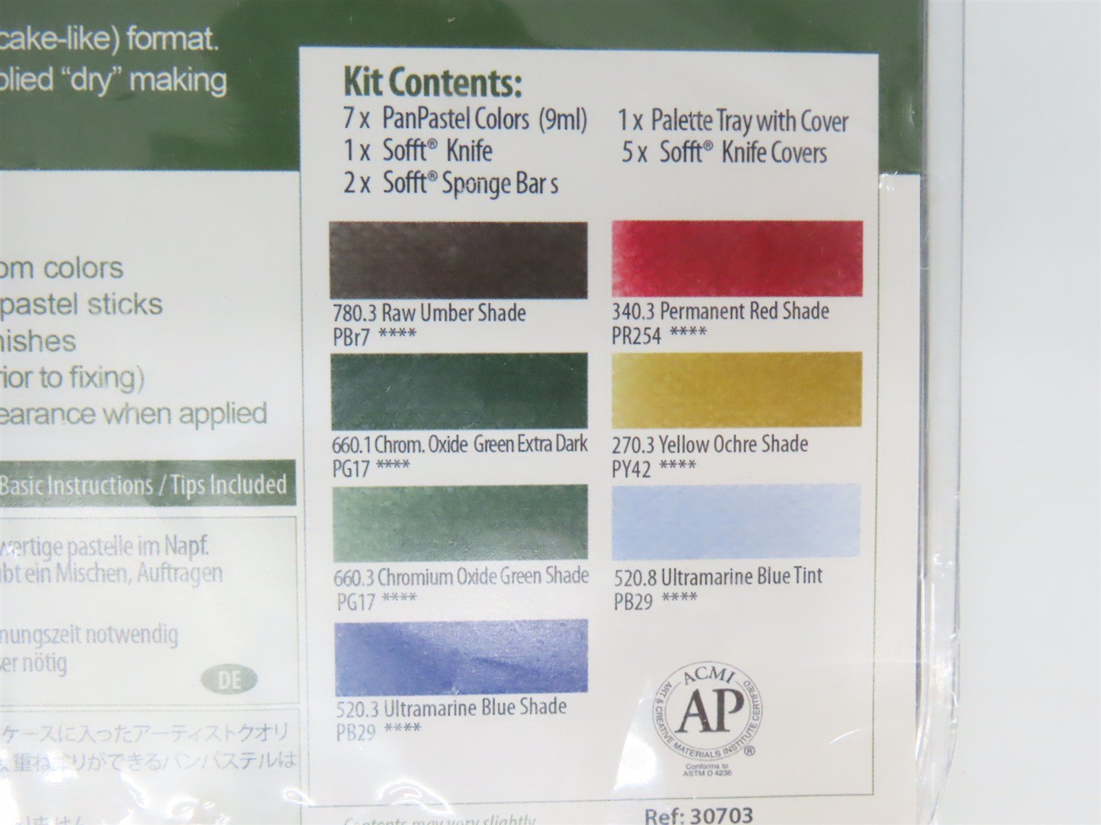 PanPastel #30703 Scenery/Weathering Pastel Kit: 7 Colors w/Palette & Sofft Tools