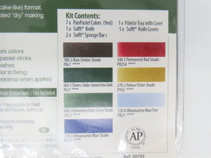 PanPastel #30703 Scenery/Weathering Pastel Kit: 7 Colors w/Palette & Sofft Tools