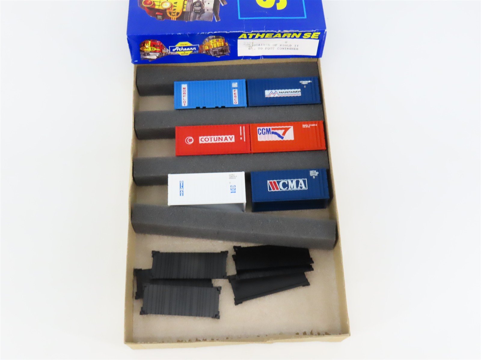 HO Athearn SE 2321 Morflot, Maritainer, CGM, CMA, & More 20' Containers 6-Pack