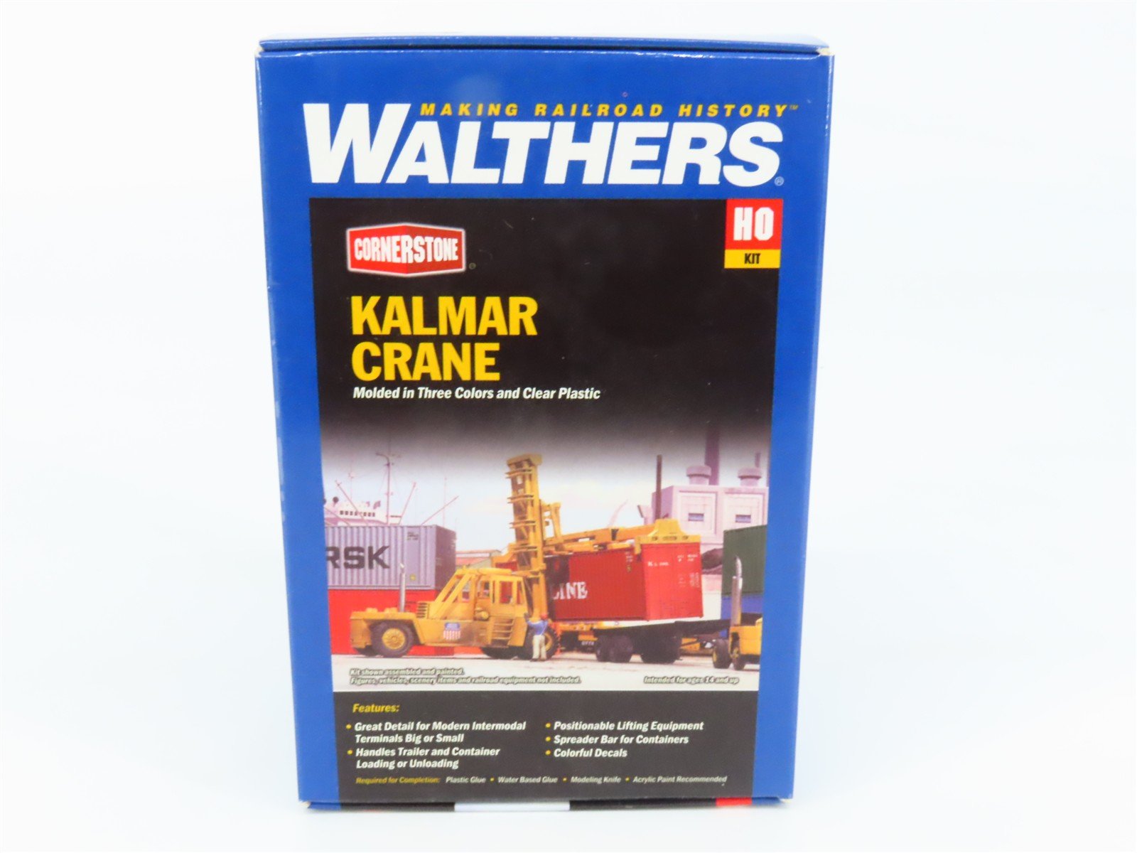 HO 1/87 Scale Walthers Cornerstone/Kibri Kit 933-3109 Kalmar Crane - SEALED