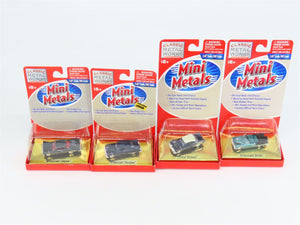 LOT of 4 HO 1/87 Scale CMW Mini Metals 1950s/1960s Chevrolet & Ford Cars