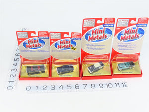 LOT of 4 HO 1/87 Scale CMW Mini Metals 1950s/1960s Chevrolet & Ford Cars