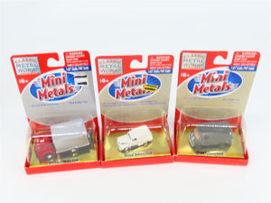LOT of 3 HO CMW Mini Metals Metro & Ford Delivery Trucks & White 3000 Box Truck