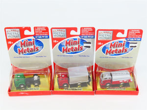 LOT of 3 HO CMW Mini Metals '53 White 3000 Box Truck, Fuel Truck, & Tractor Unit