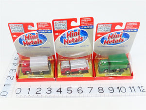 LOT of 3 HO 1/87 Scale CMW Mini Metals '53 White 3000 Fuel Truck & Box Trucks