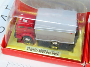 LOT of 3 HO 1/87 Scale CMW Mini Metals '53 White 3000 Fuel Truck & Box Trucks