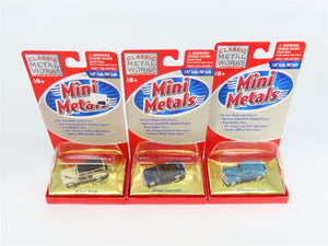 LOT of 3 HO CMW Mini Metals '41 Plymouth Coupe, '48 Ford Woody & Convertible