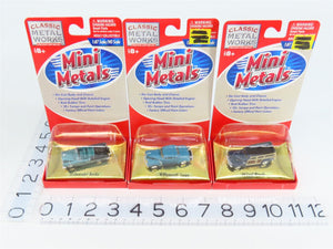 LOT of 3 HO CMW Mini Metals 1940s/50s Ford Woody, Chevy Bel Air, Plymouth Coupe