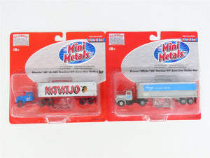LOT of 2 HO CMW Mini Metals Kroger White WC & Navajo IH-R190 Tractor Trailers