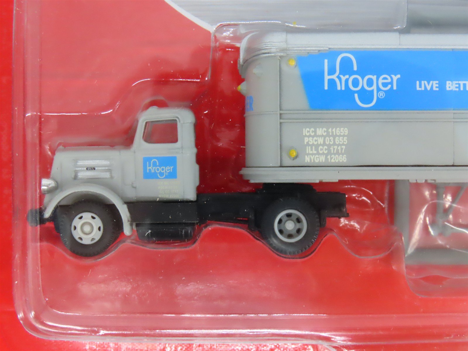LOT of 2 HO CMW Mini Metals Kroger White WC & Navajo IH-R190 Tractor Trailers