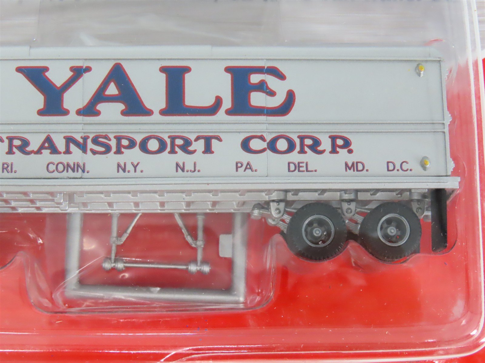 LOT of 2 HO Scale CMW Mini Metals Yale & P-I-E White & IH Tractor Trailers