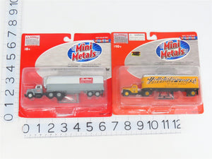 LOT of 2 HO CMW Mini Metals Sealtest & Yellow Transit Chevy/IH Tractor Trailers