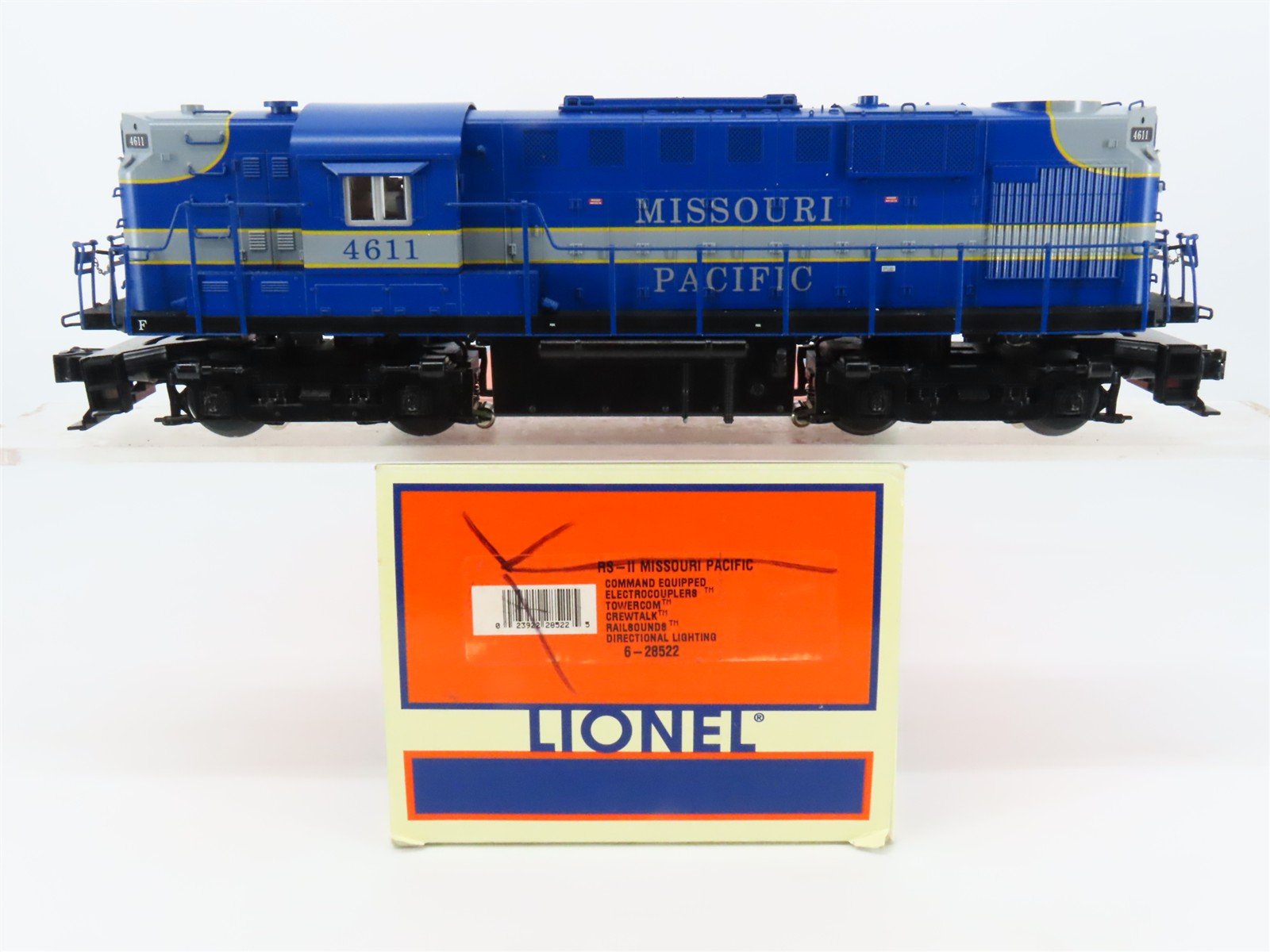 O Gauge 3-Rail Lionel 6-28522 MP Missouri Pacific RS11 Diesel Loco #4611 w/TMCC