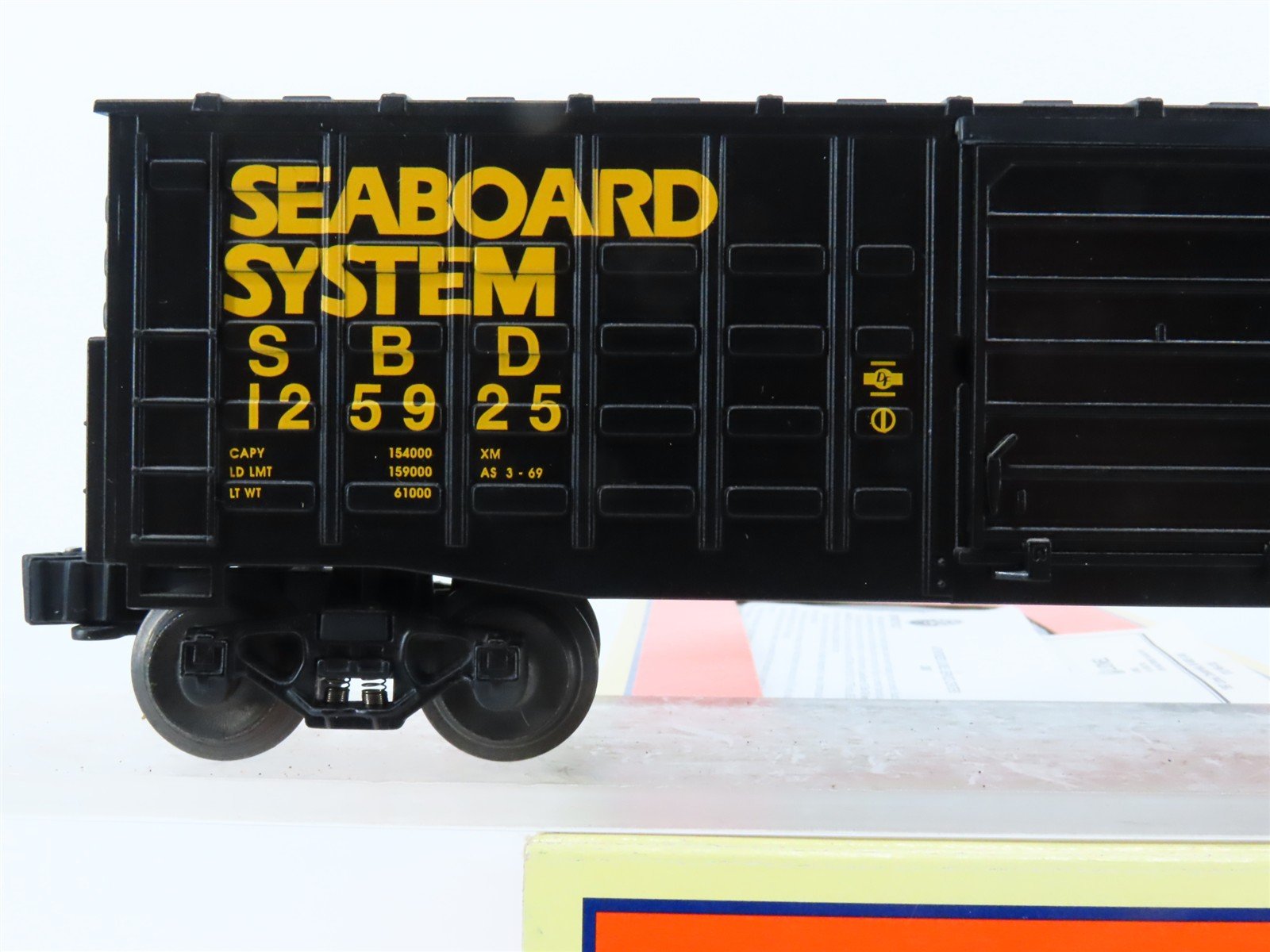 O Gauge 3-Rail Lionel 6-15014 SBD Seaboard System Waffle Sided Box Car #125925