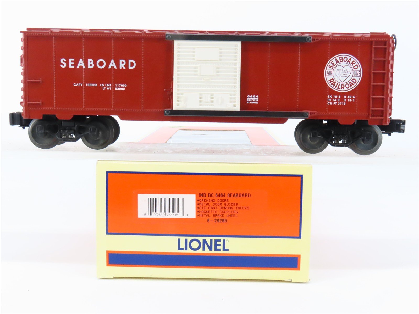 O Gauge 3-Rail Lionel 6-29285 SAL Seaboard Air Line Single Door Box Car #6464