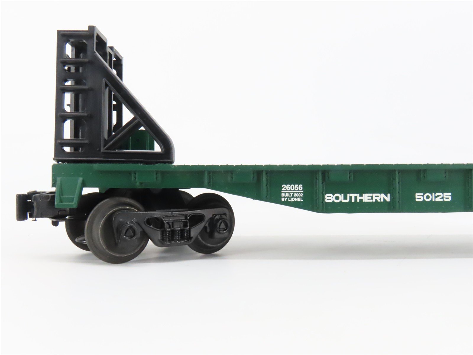 O Gauge 3-Rail Lionel 6-26056 SOU Southern Railway Flat Car #50125 w/ Bulkheads