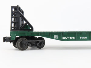 O Gauge 3-Rail Lionel 6-26056 SOU Southern Railway Flat Car #50125 w/ Bulkheads