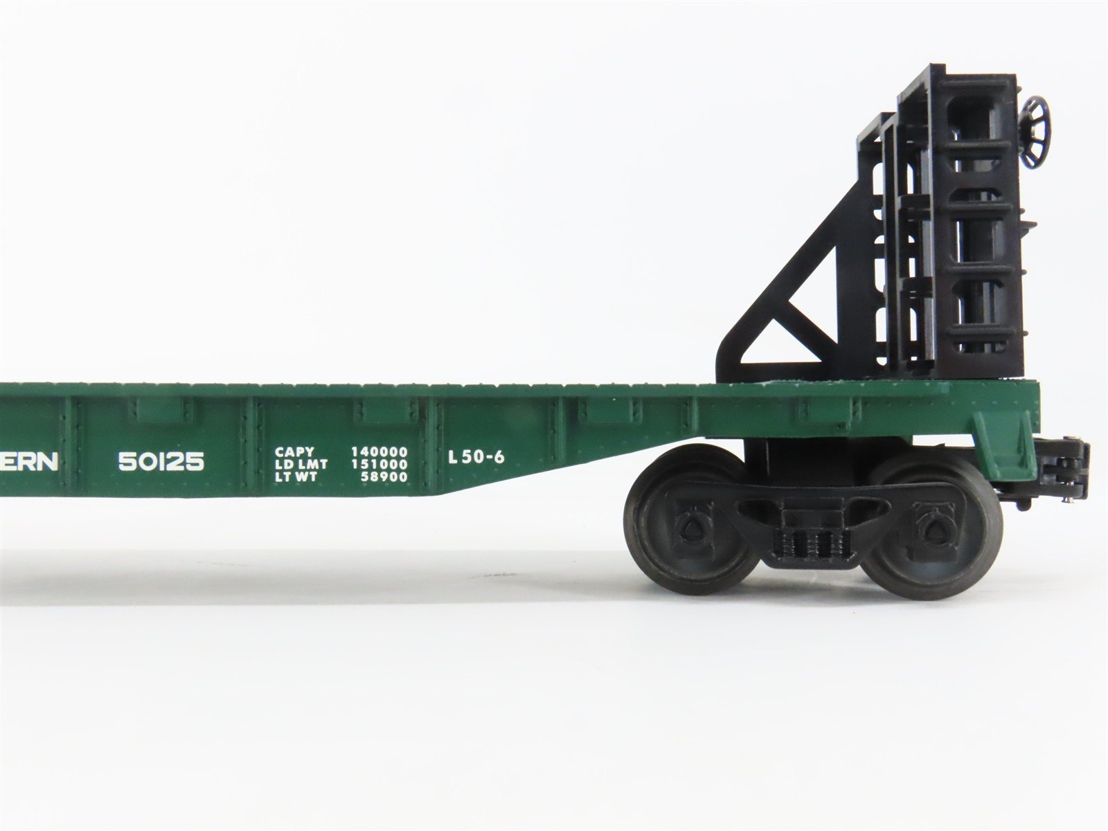 O Gauge 3-Rail Lionel 6-26056 SOU Southern Railway Flat Car #50125 w/ Bulkheads