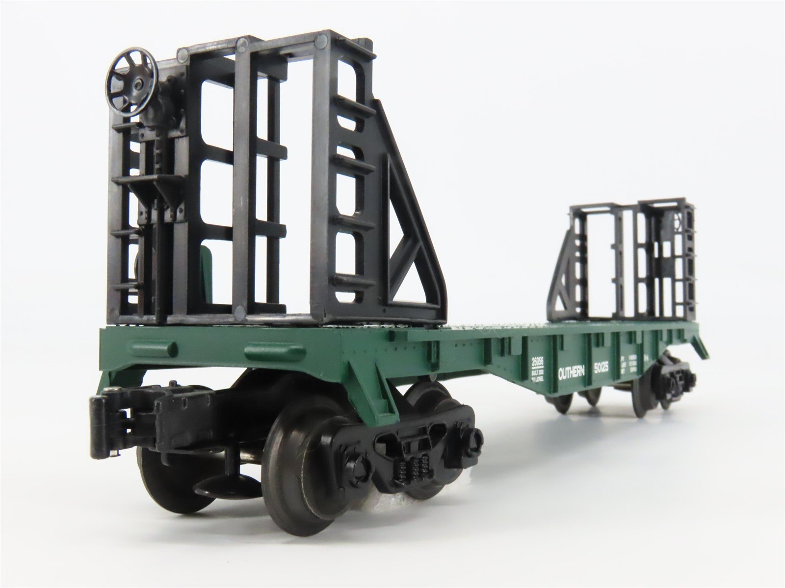 O Gauge 3-Rail Lionel 6-26056 SOU Southern Railway Flat Car #50125 w/ Bulkheads