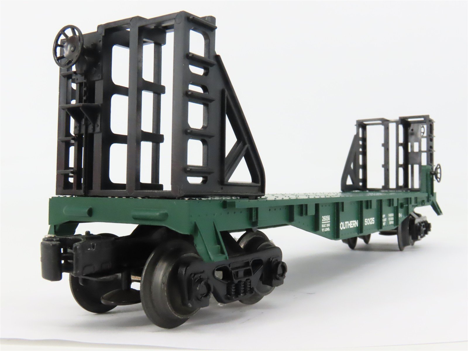 O Gauge 3-Rail Lionel 6-26056 SOU Southern Railway Flat Car #50125 w/ Bulkheads