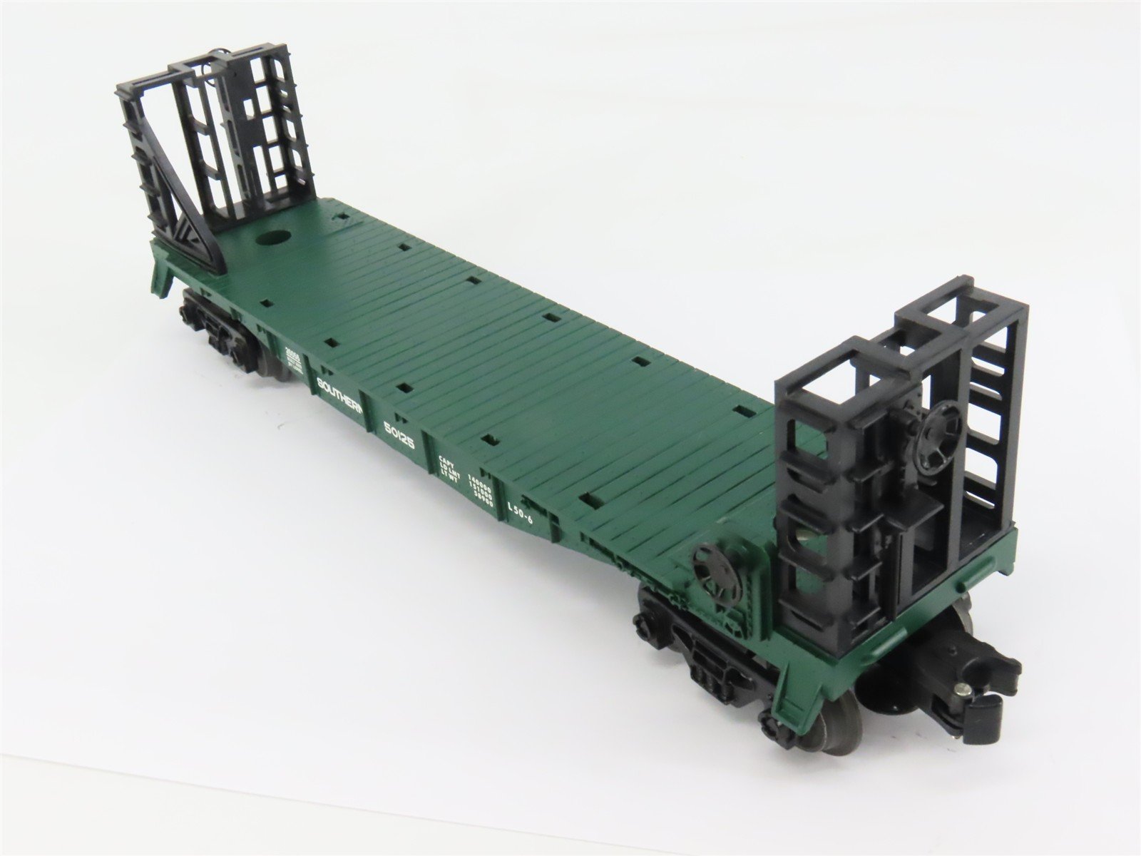 O Gauge 3-Rail Lionel 6-26056 SOU Southern Railway Flat Car #50125 w/ Bulkheads