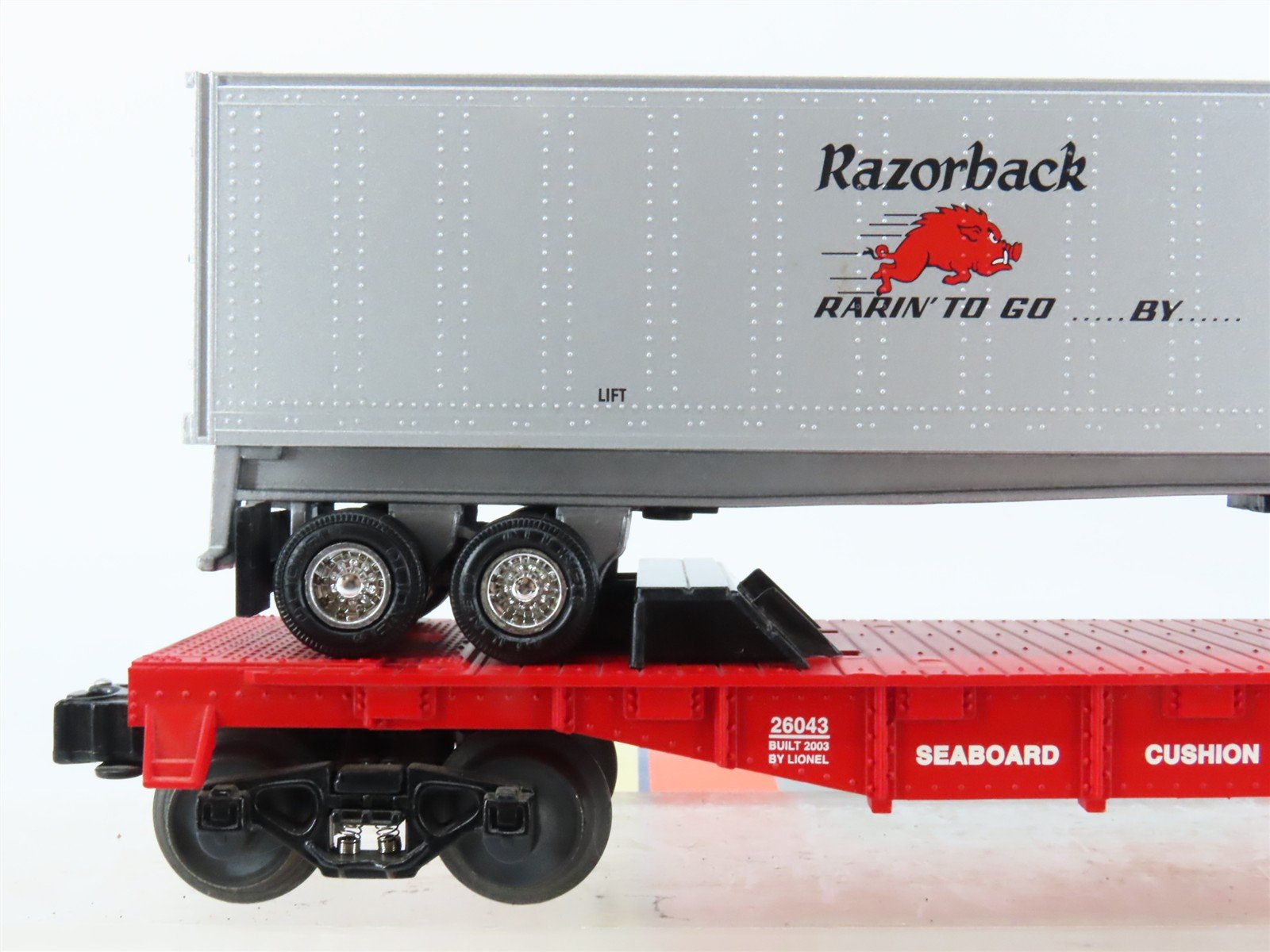 O Gauge 3-Rail Lionel 6-26043 SBD Seaboard Flat Car #48109 w/ Trailer