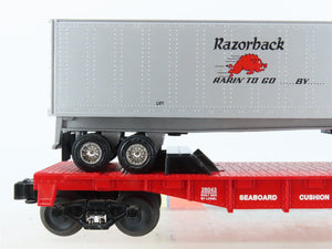 O Gauge 3-Rail Lionel 6-26043 SBD Seaboard Flat Car #48109 w/ Trailer