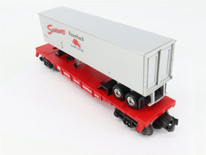 O Gauge 3-Rail Lionel 6-26043 SBD Seaboard Flat Car #48109 w/ Trailer