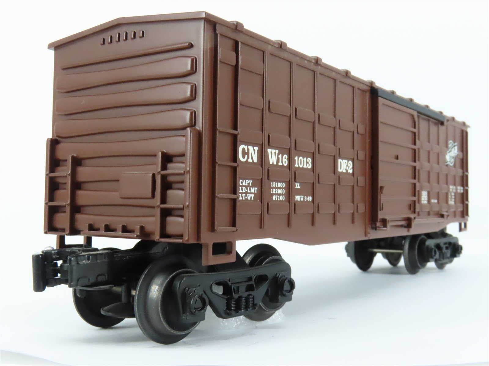 O Gauge 3-Rail Lionel 6-15015 CNW Chicago & North Western Waffle Box Car #161013