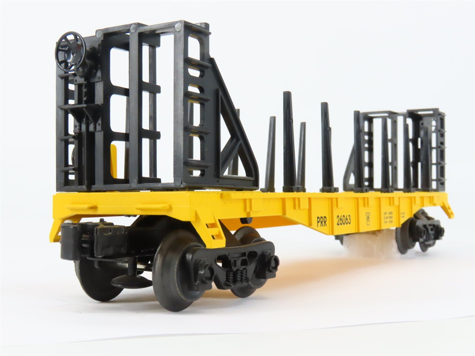O Gauge 3-Rail Lionel 6-26063 PRR Pennsylvania Flat Car #26063 w/ Bulkheads