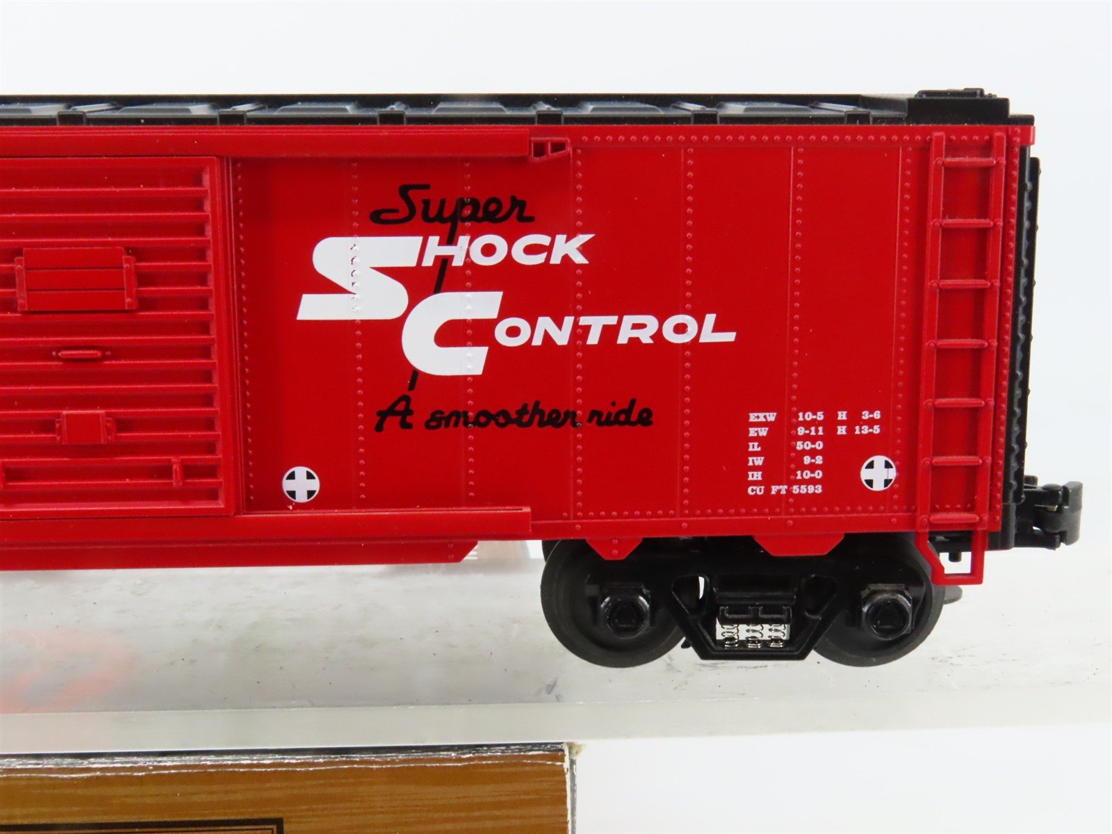 O Gauge 3-Rail MTH Rail King Rugged Rails 33-7404 ATSF Santa Fe Box Car #37629
