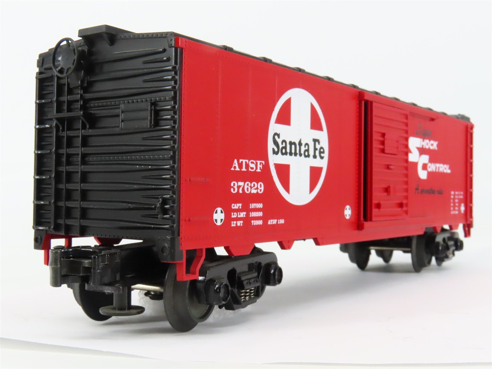 O Gauge 3-Rail MTH Rail King Rugged Rails 33-7404 ATSF Santa Fe Box Car #37629