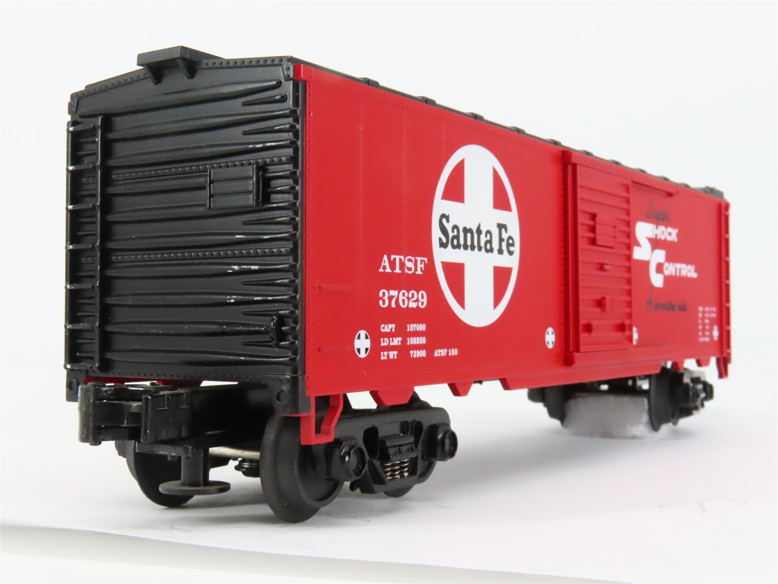 O Gauge 3-Rail MTH Rail King Rugged Rails 33-7404 ATSF Santa Fe Box Car #37629