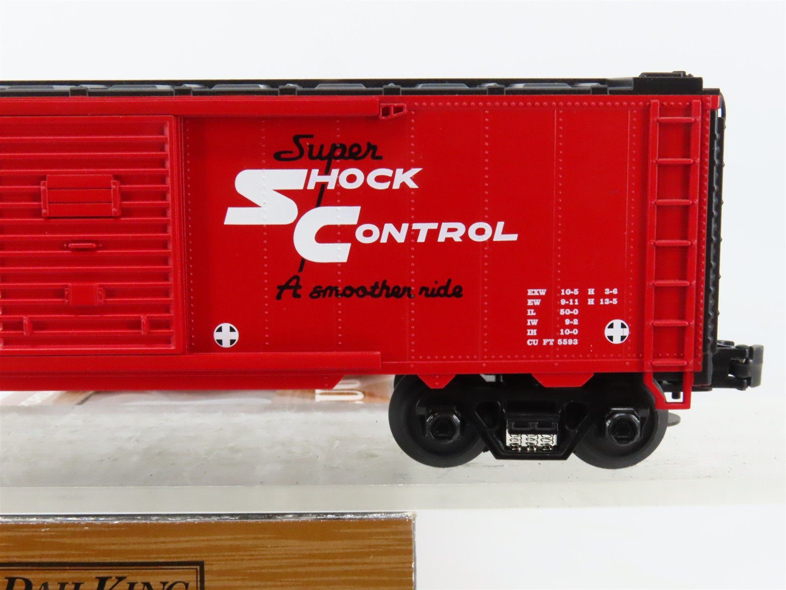 O Gauge 3-Rail MTH Rail King Rugged Rails 33-7404 ATSF Santa Fe Box Car #37629
