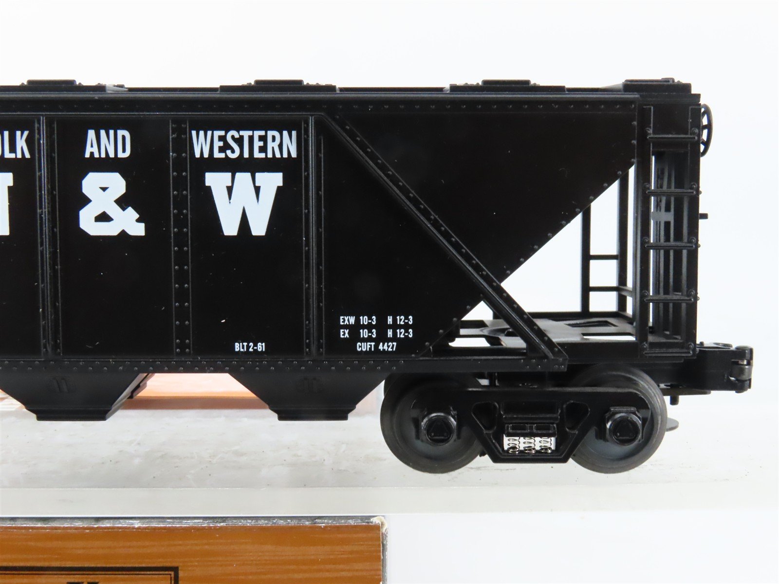 O Gauge 3-Rail MTH Rail King 33-7502 N&W Norfolk & Western 3-Bay Hopper #71900
