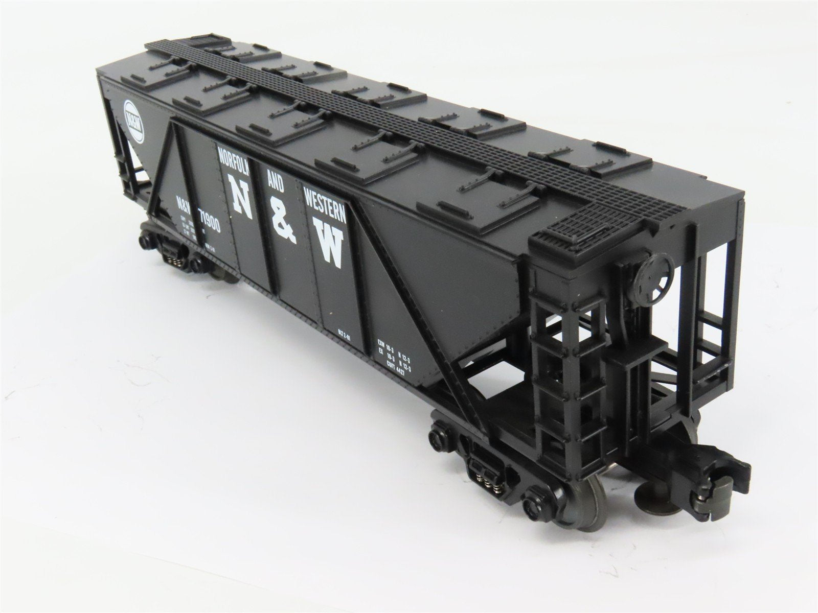 O Gauge 3-Rail MTH Rail King 33-7502 N&W Norfolk & Western 3-Bay Hopper #71900
