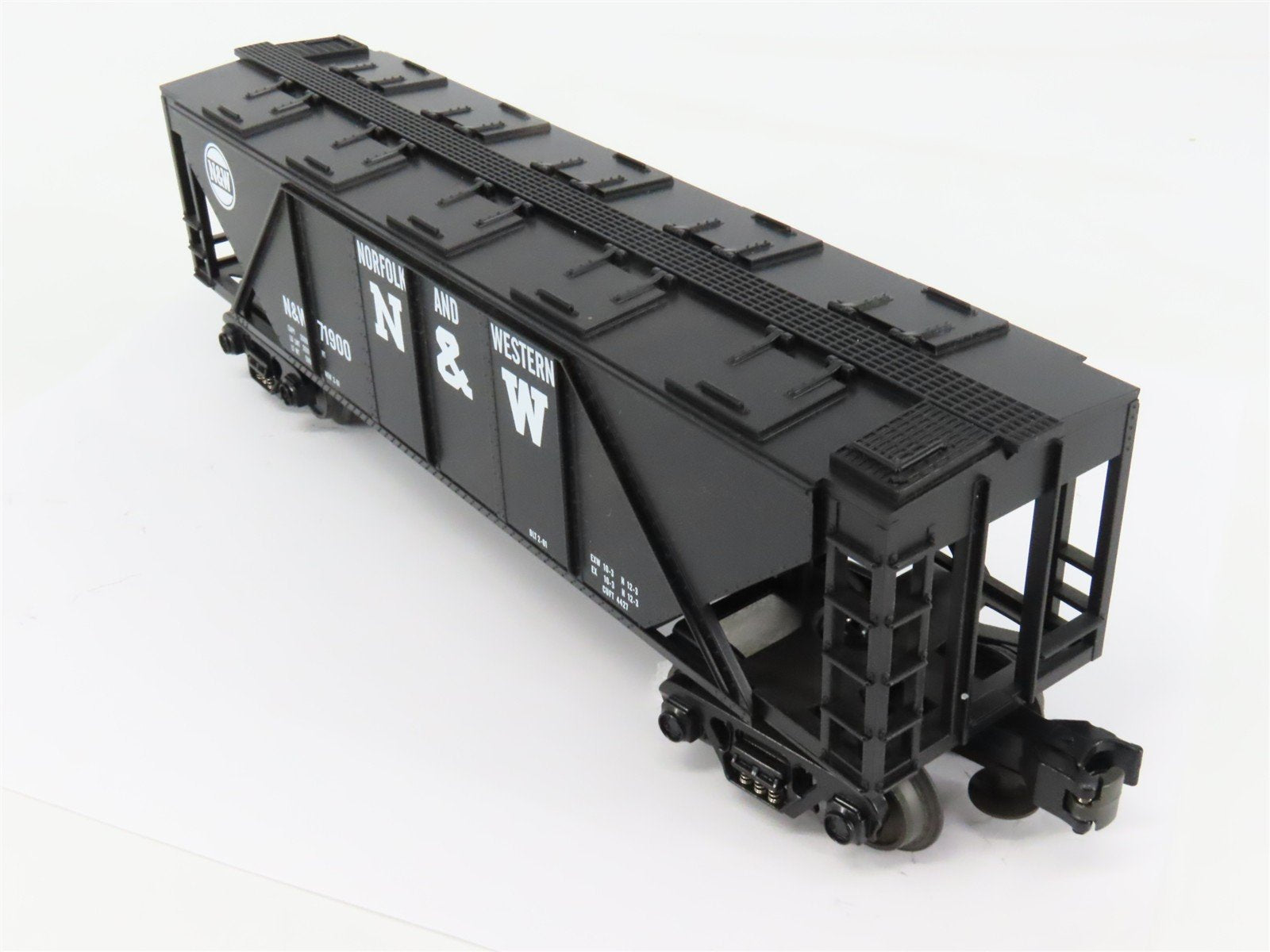 O Gauge 3-Rail MTH Rail King 33-7502 N&W Norfolk & Western 3-Bay Hopper #71900