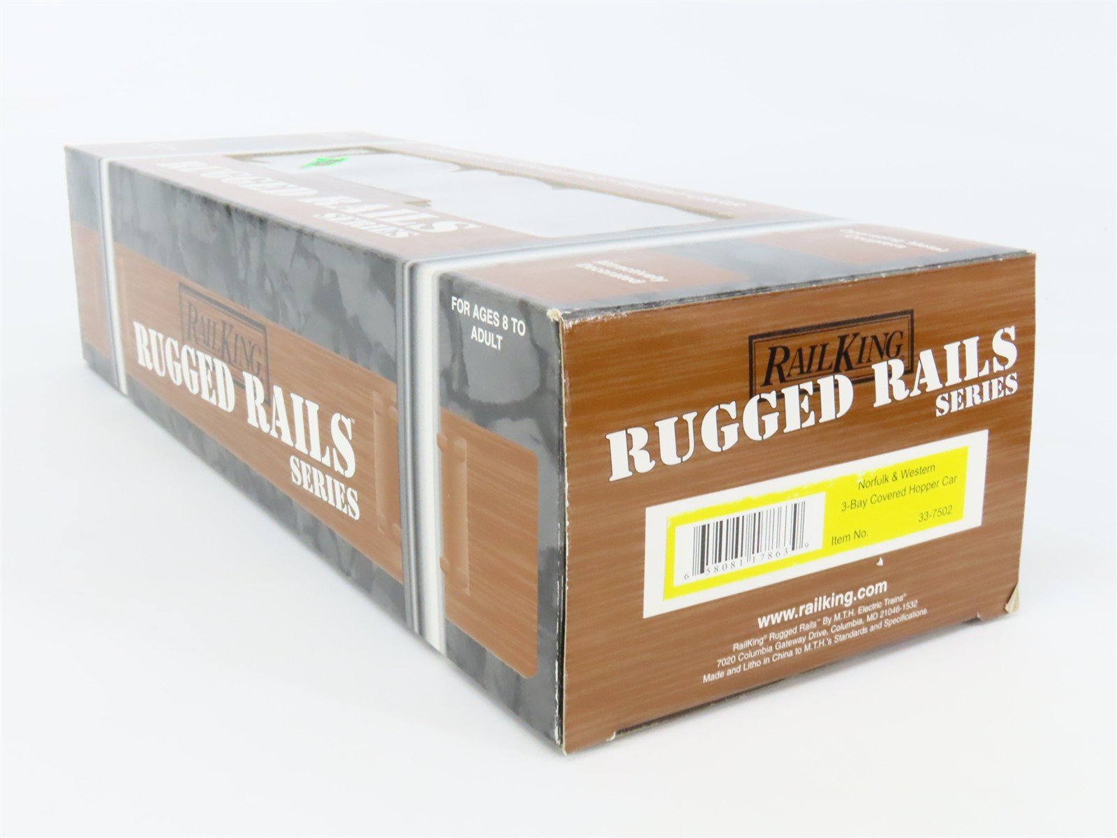 O Gauge 3-Rail MTH Rail King 33-7502 N&W Norfolk & Western 3-Bay Hopper #71900
