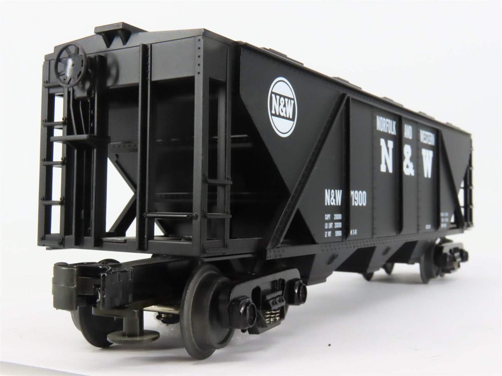 O Gauge 3-Rail MTH Rail King 33-7502 N&W Norfolk & Western 3-Bay Hopper #71900