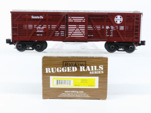 O Gauge 3-Rail MTH Rail King Rugged Rails 33-7704 ATSF Santa Fe Stock Car #26427