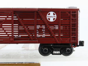 O Gauge 3-Rail MTH Rail King Rugged Rails 33-7704 ATSF Santa Fe Stock Car #26427