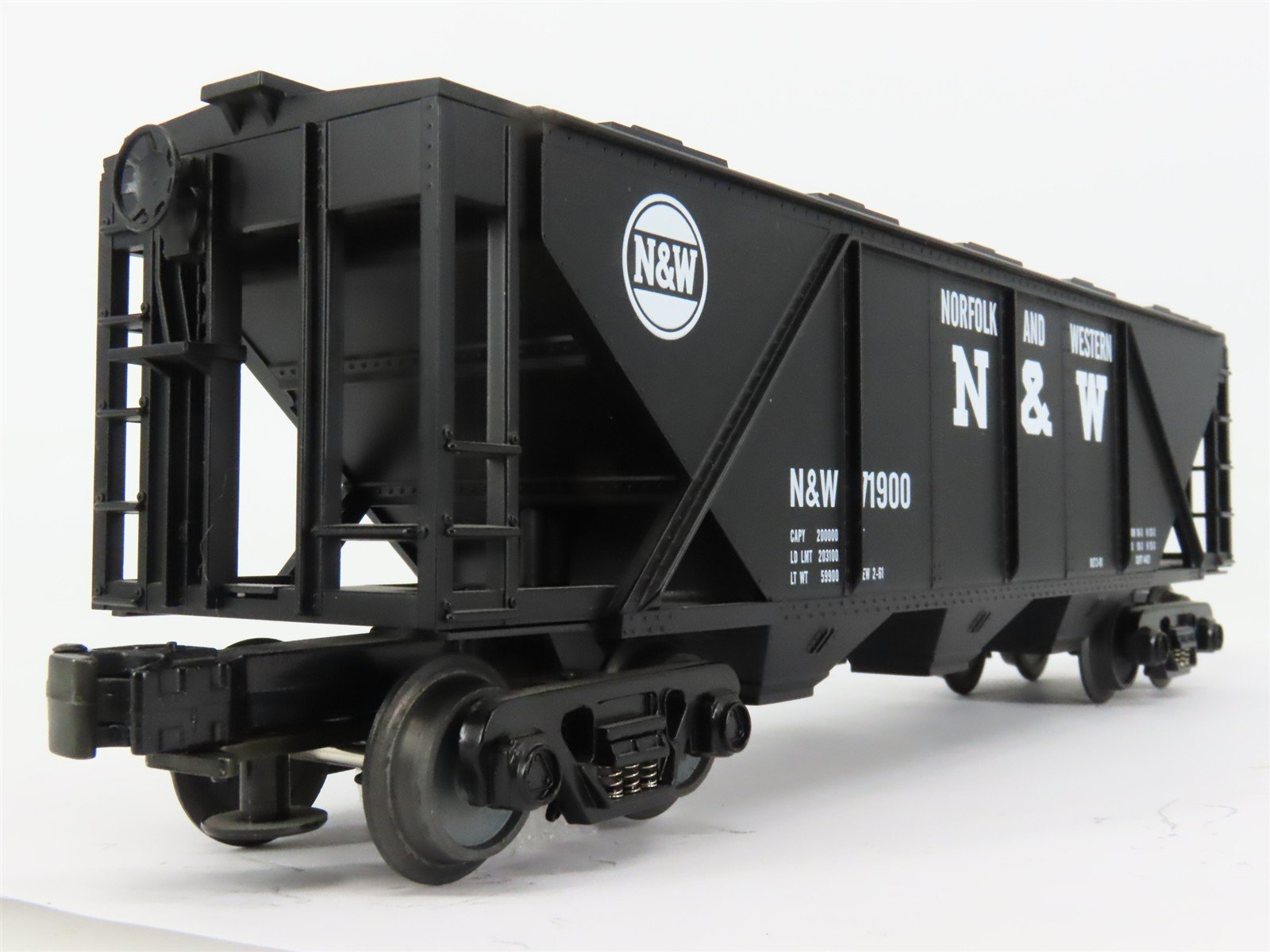 O Gauge 3-Rail MTH Rail King 33-7502 N&W Norfolk & Western 3-Bay Hopper #71900