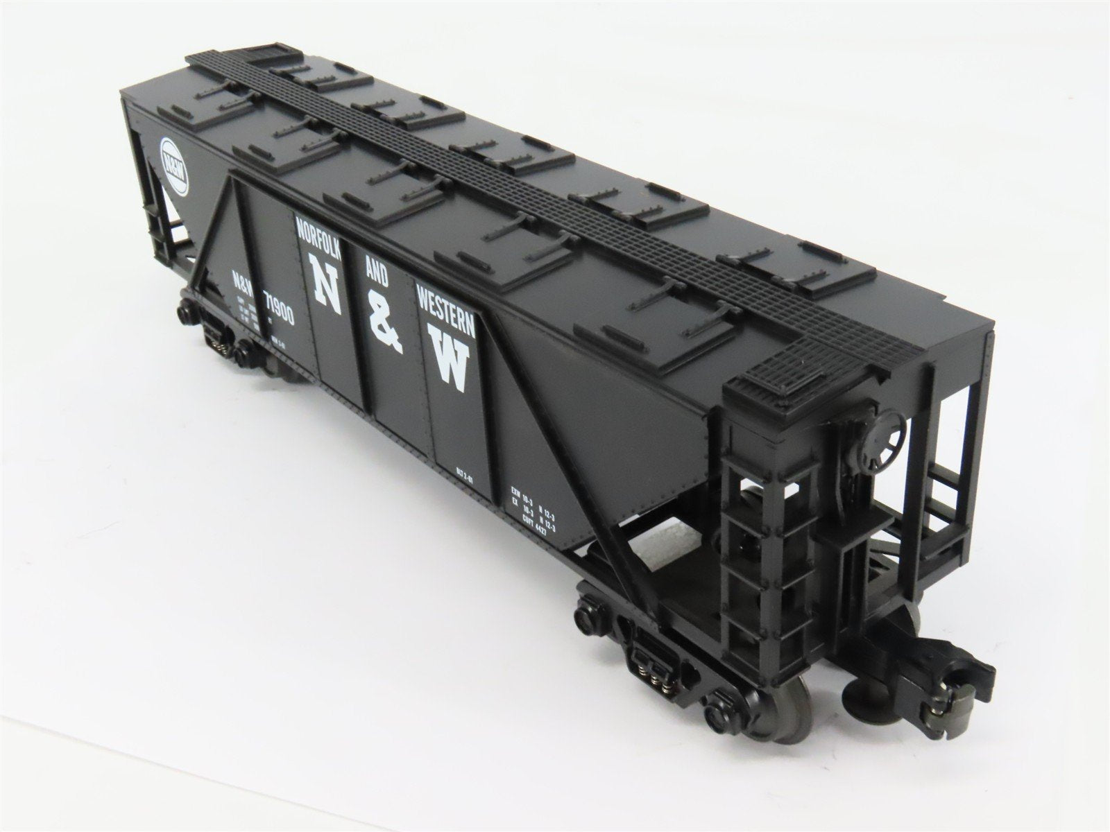 O Gauge 3-Rail MTH Rail King 33-7502 N&W Norfolk & Western 3-Bay Hopper #71900