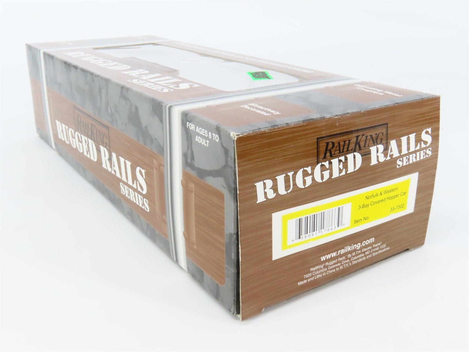 O Gauge 3-Rail MTH Rail King 33-7502 N&W Norfolk & Western 3-Bay Hopper #71900